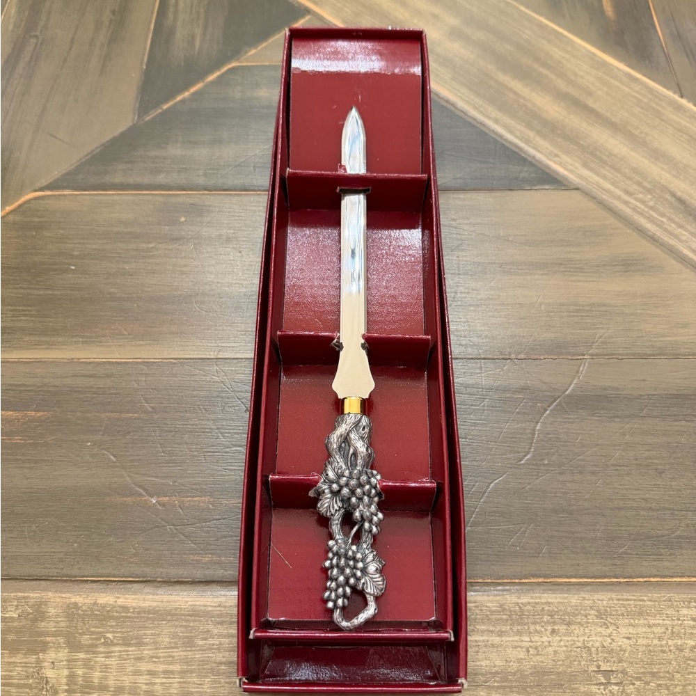 Arthur Court Grape Collection Silver Letter Opener